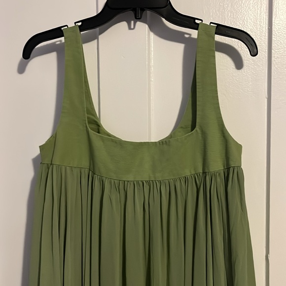 Bibhu green chiffon dress size 10 - Picture 2 of 6
